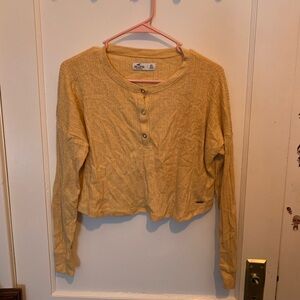 Hollister long sleeve crop top